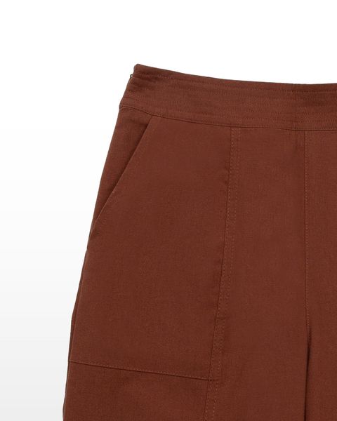 quần kaki ống rộng màu nâu