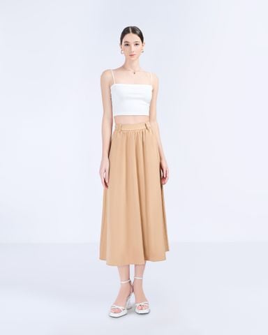Chân Váy Kaki Dáng Dài Xòe Nhẹ 17011427