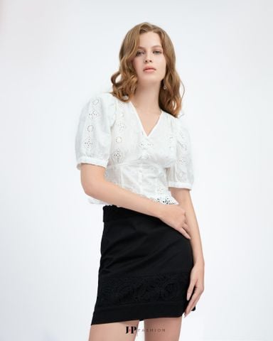 Sơ Mi Kiểu Trắng Tay Bồng 10611282