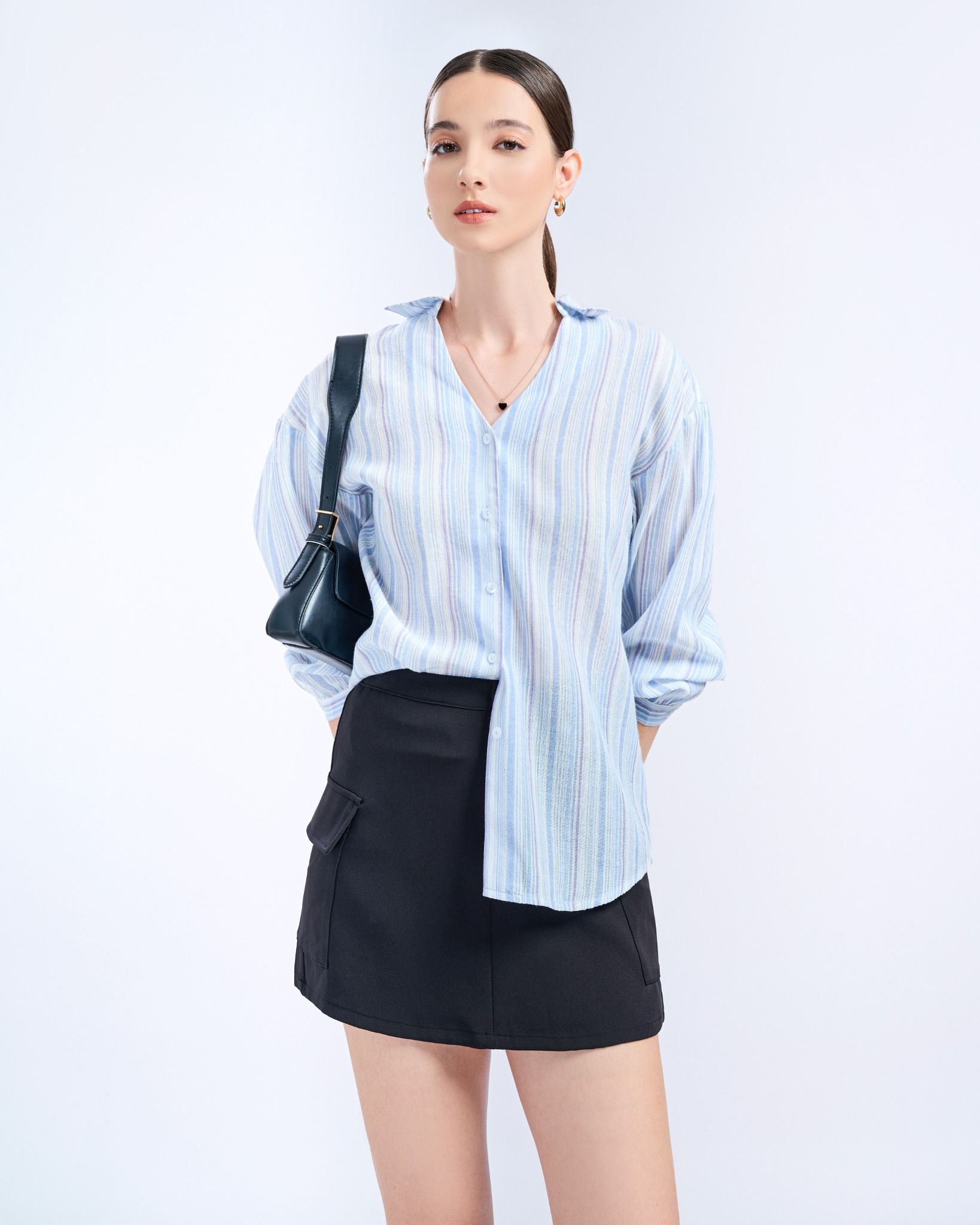 Sơ Mi Sọc Tay Dài 10611426