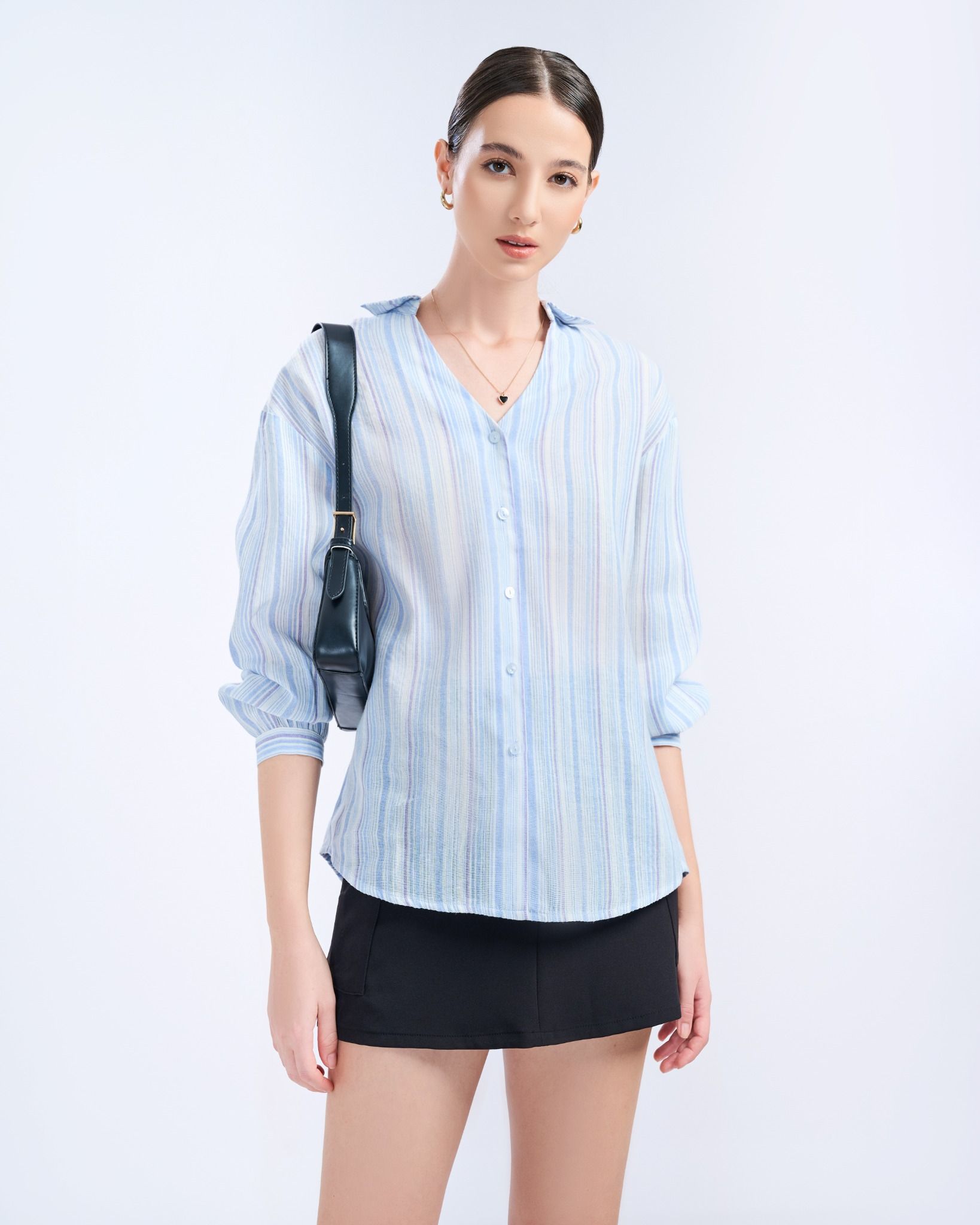 Sơ Mi Sọc Tay Dài 10611426