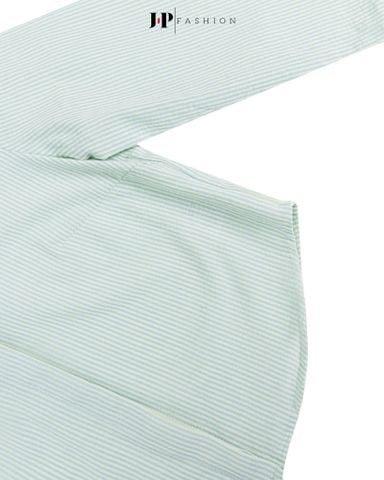 Sơ Mi Sọc Croptop Tay Dài 10611348