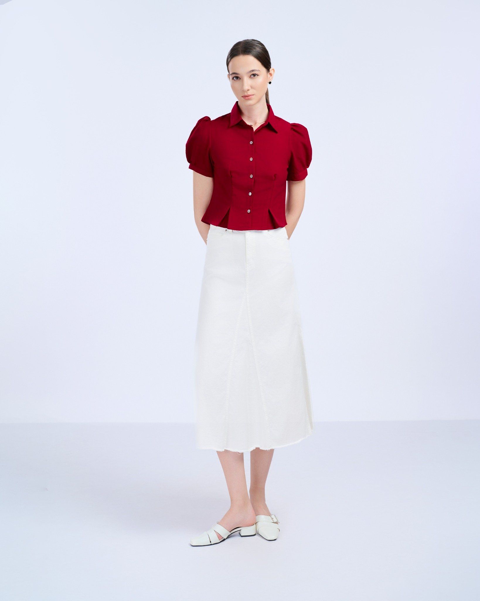 Sơ Mi Kiểu Tay Bồng 10611392