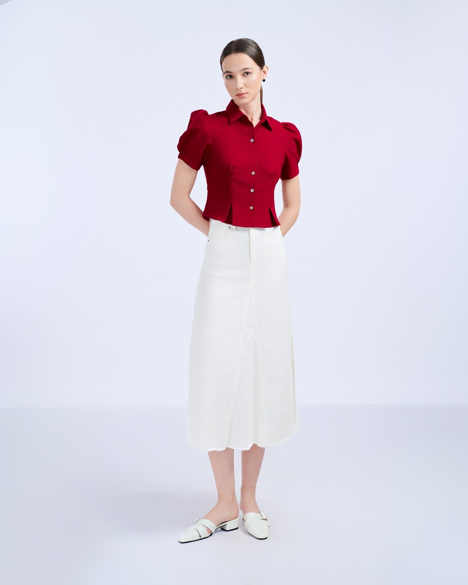 Sơ Mi Kiểu Tay Bồng 10611392