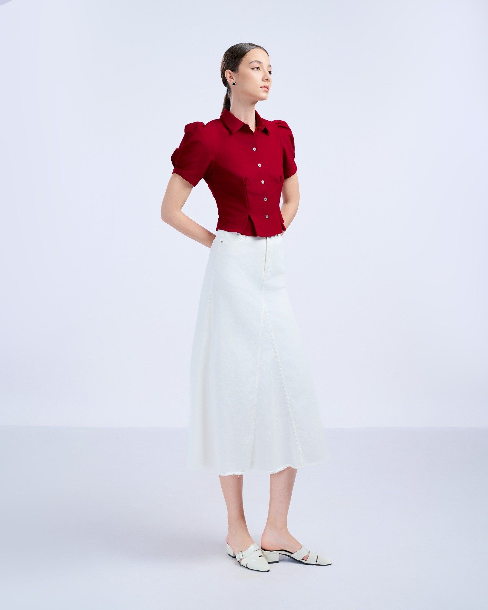 Sơ Mi Kiểu Tay Bồng 10611392