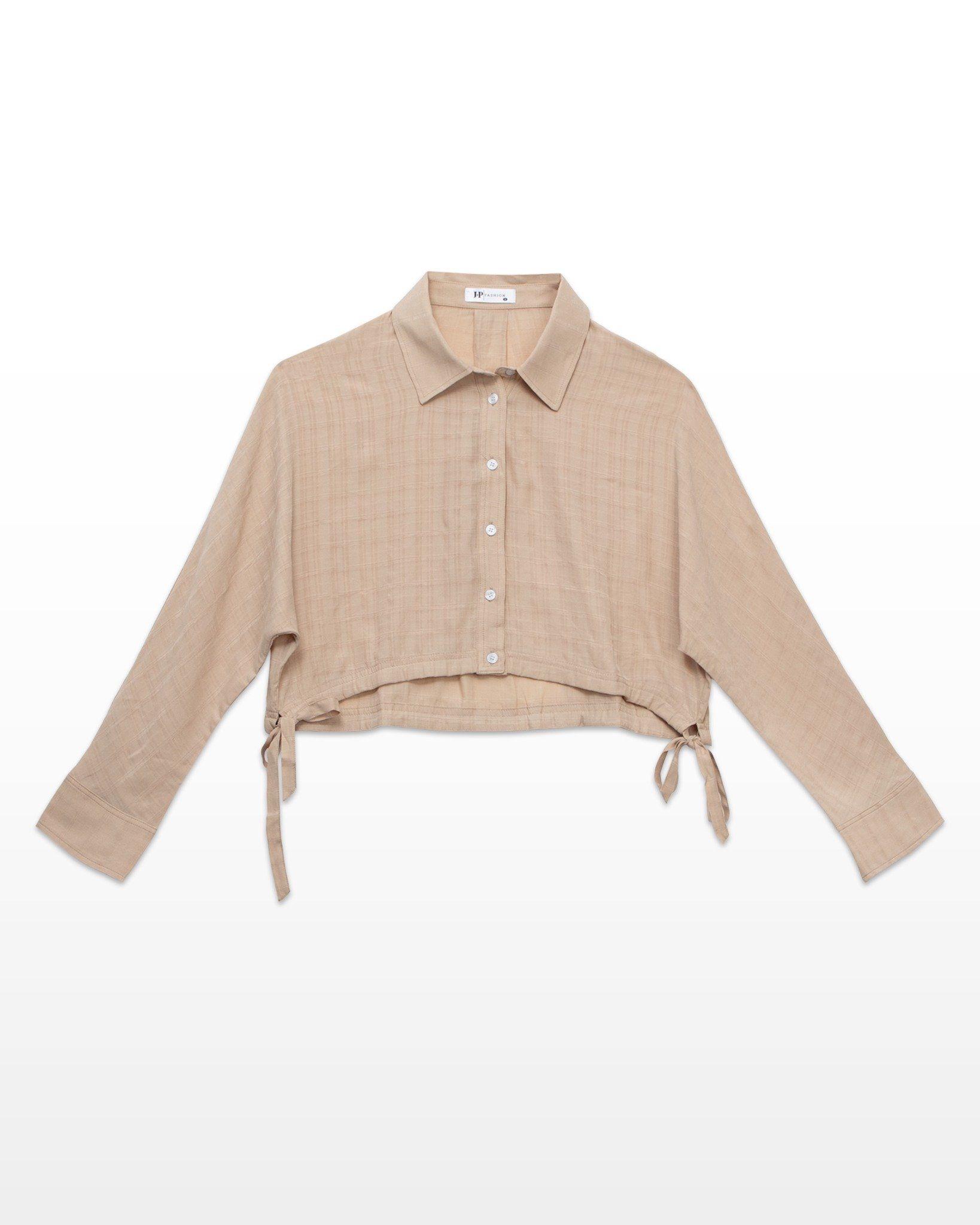 Sơ Mi Croptop Thắt Nơ Eo 10611400