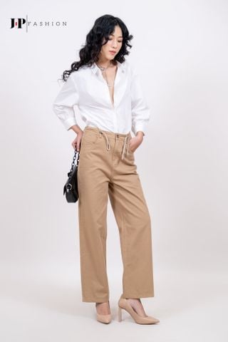 Quần kaki ống rộng