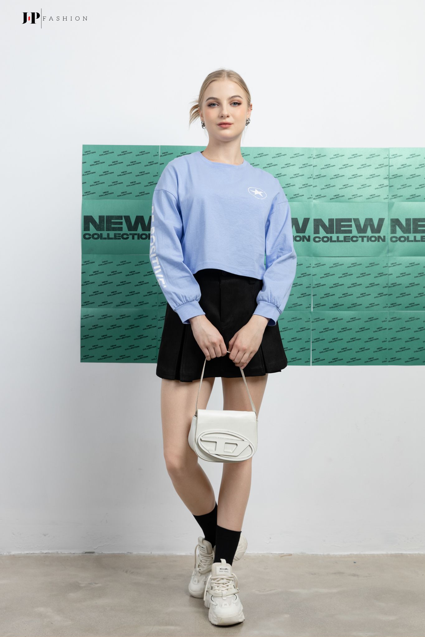 Thun croptop dài tay