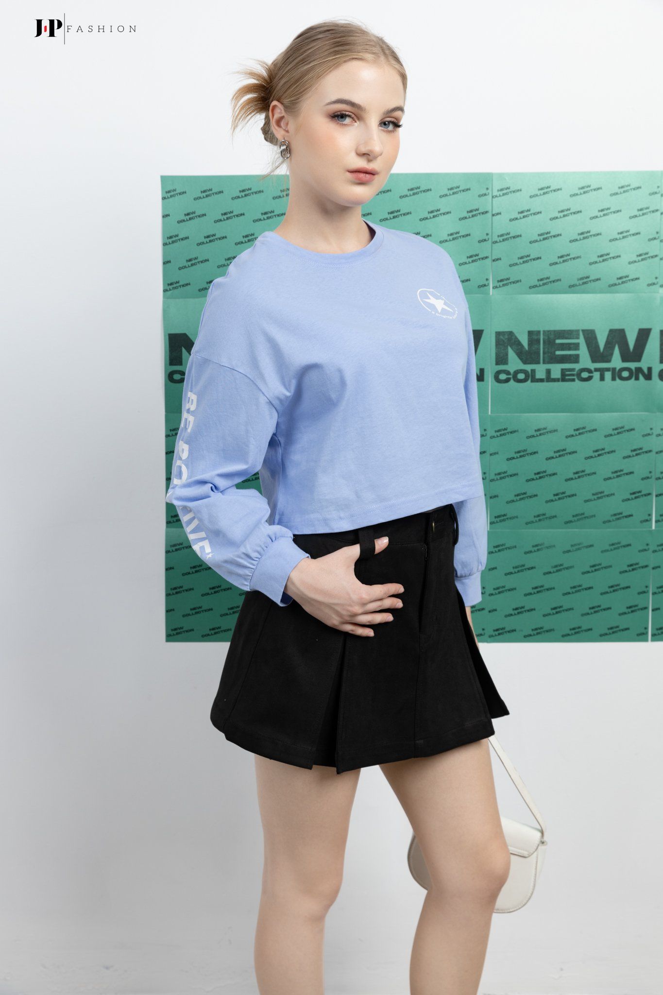 Thun croptop dài tay