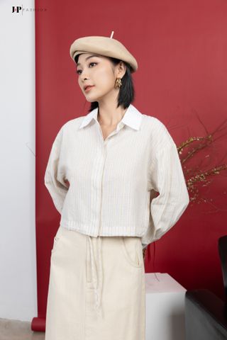 Sơ mi croptop dài tay