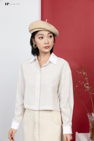 Sơ mi croptop dài tay