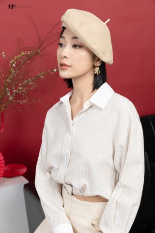 Sơ mi croptop dài tay