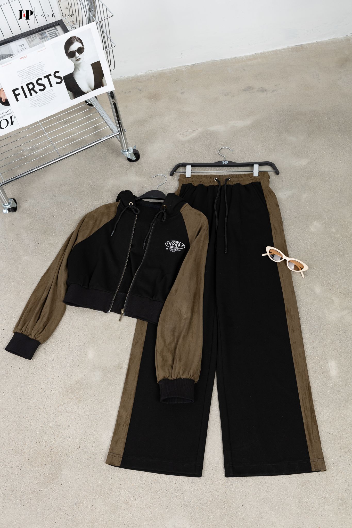 Quần thun ống suông