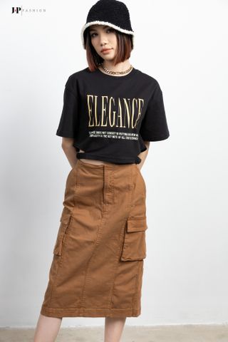 Thun croptop ngắn tay