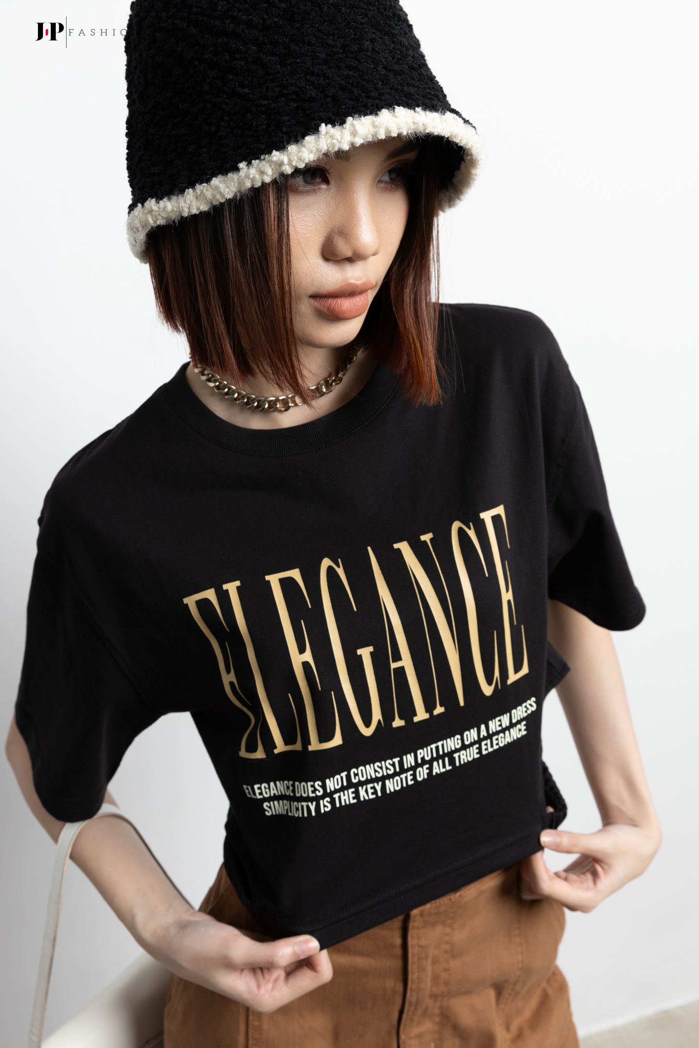 Thun croptop ngắn tay