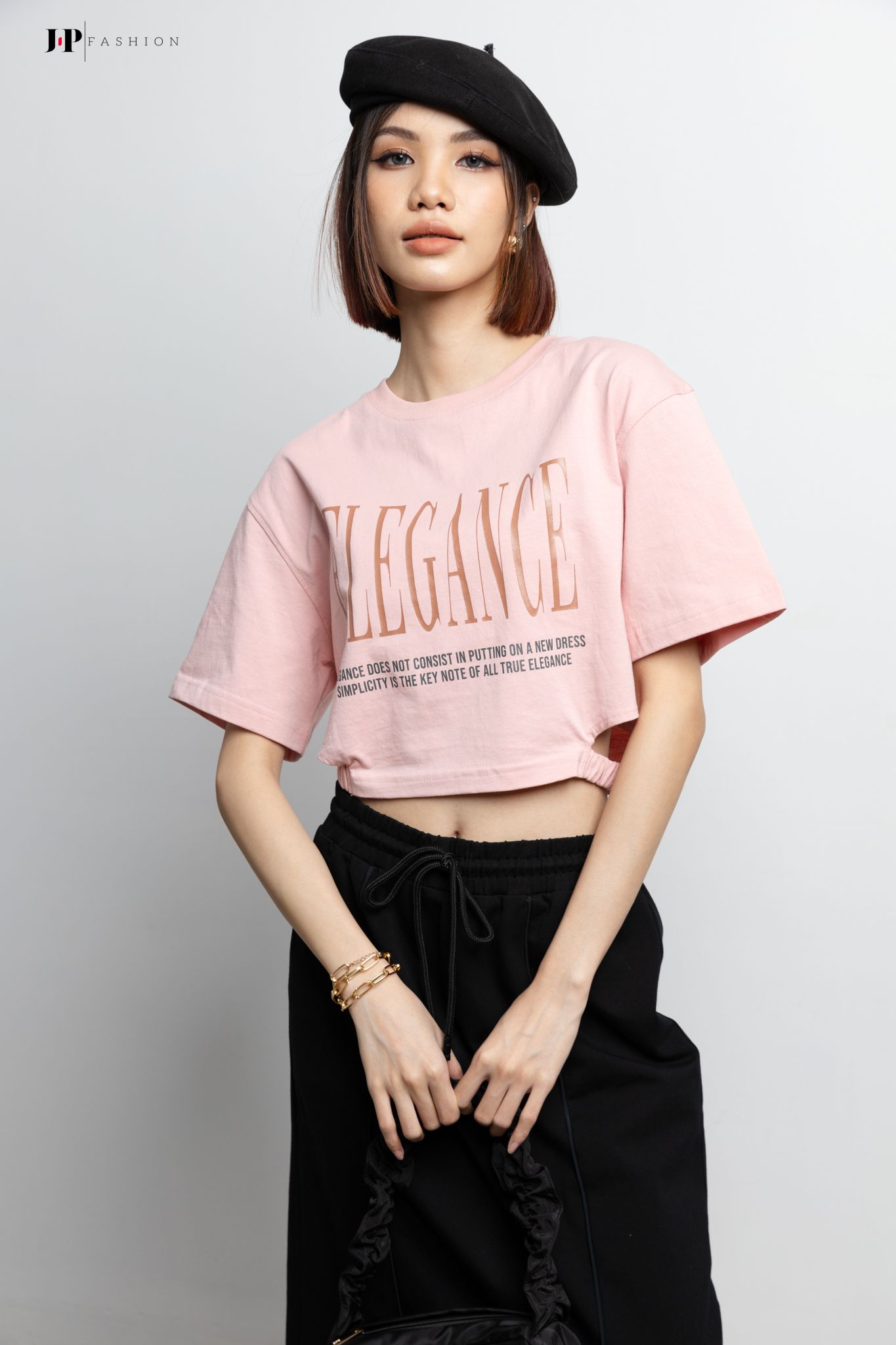 Thun croptop ngắn tay