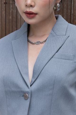 Khoác vest croptop ngắn tay