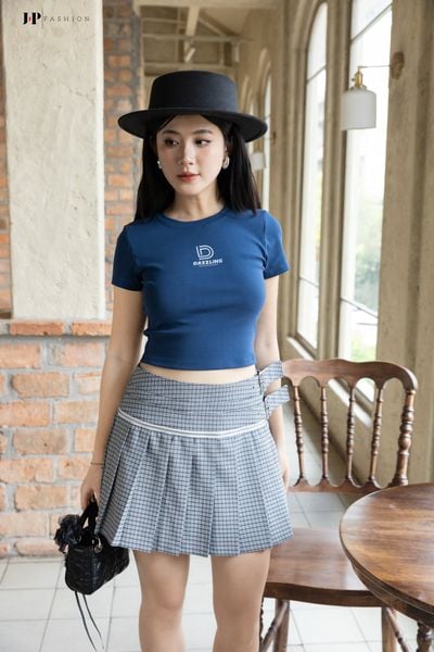 Thun croptop ngắn tay