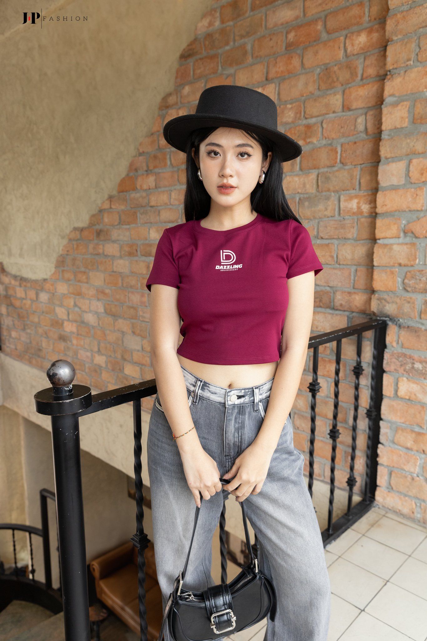  Thun croptop ngắn tay 