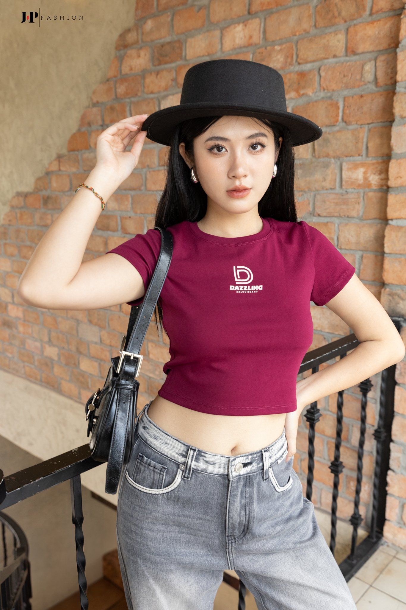  Thun croptop ngắn tay 