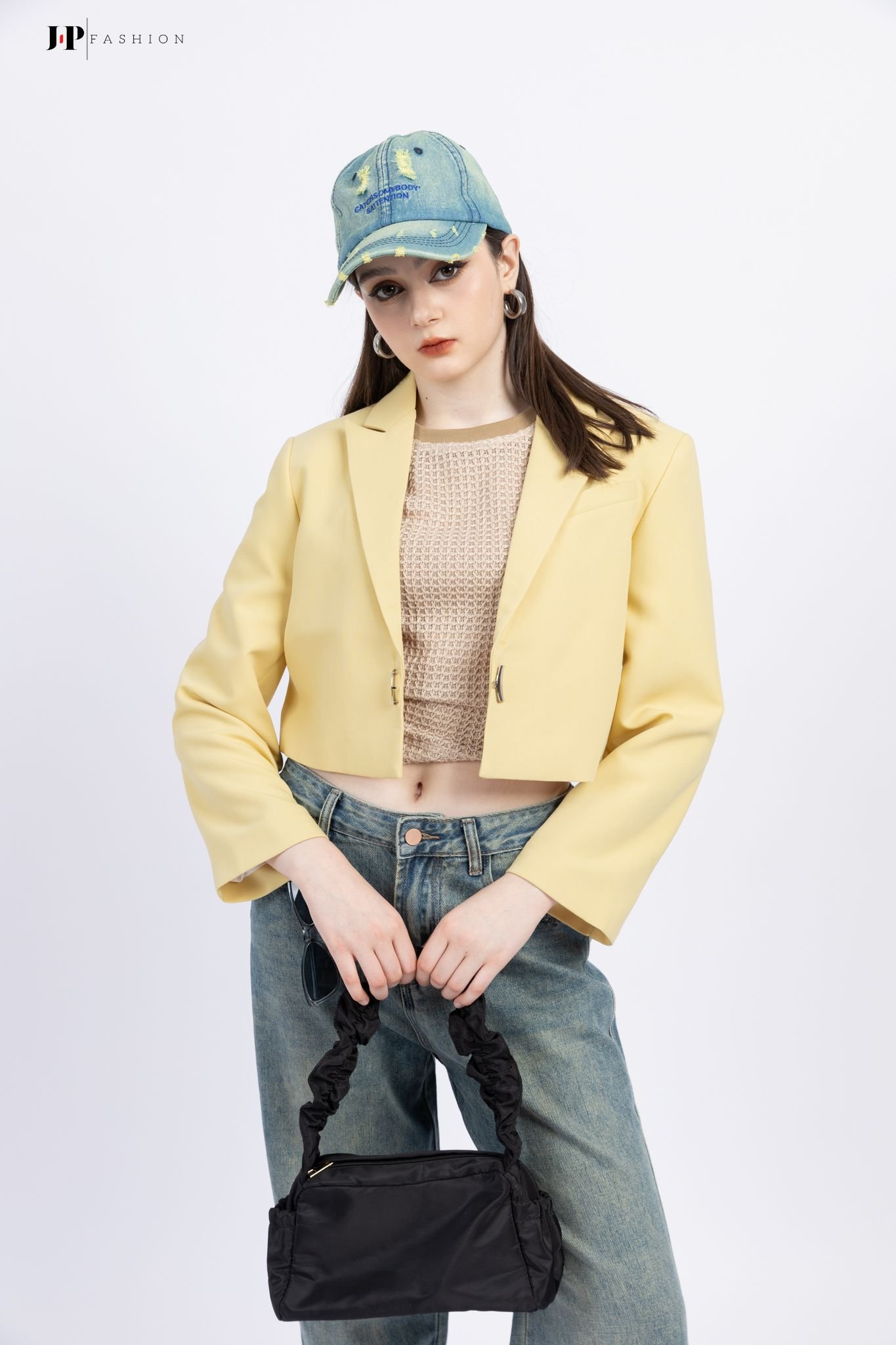 Áo Khoác Vest Kaki Croptop 11509324