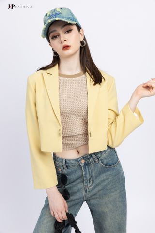 Áo Khoác Vest Kaki Croptop 11509324
