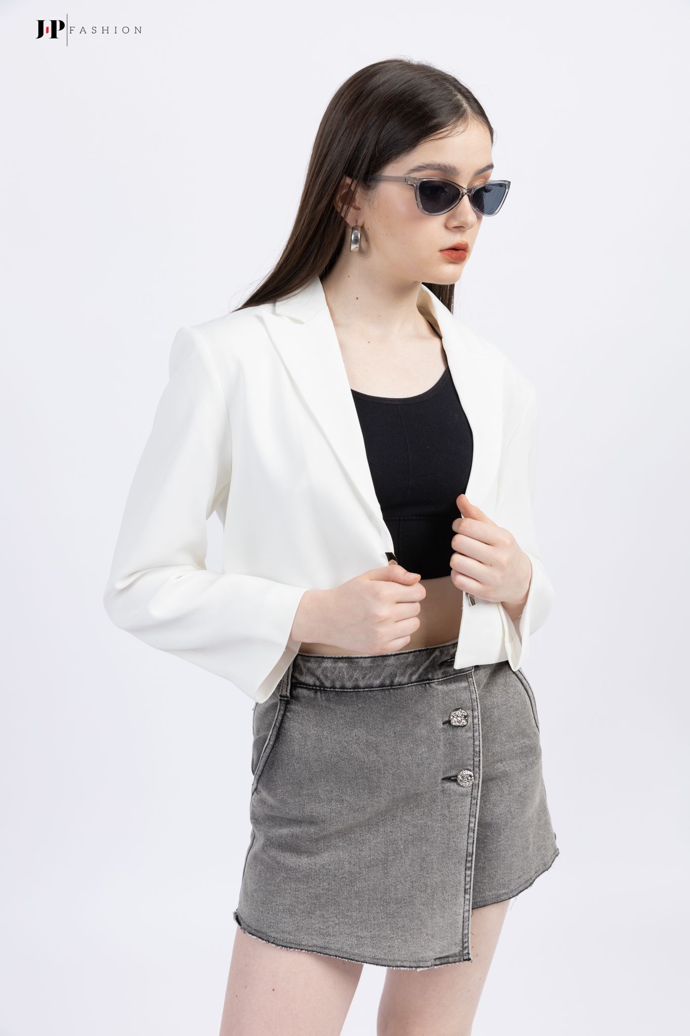 Áo Khoác Vest Kaki Croptop 11509324