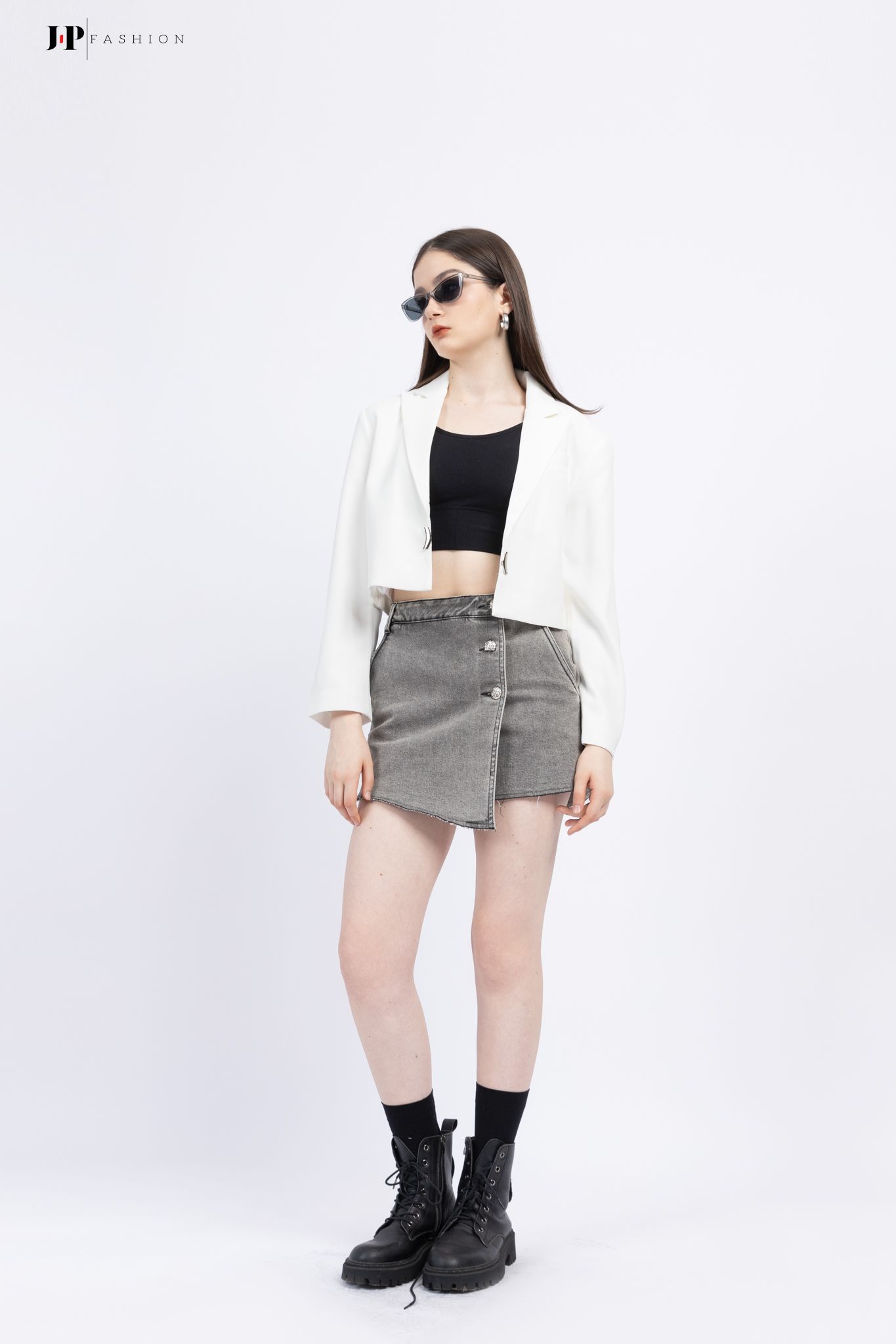 Áo Khoác Vest Kaki Croptop 11509324