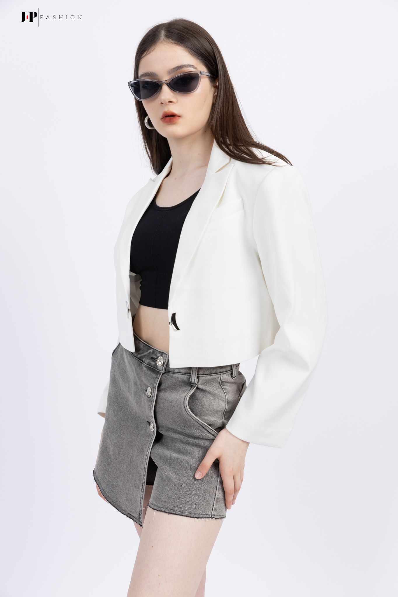 Áo Khoác Vest Kaki Croptop 11509324