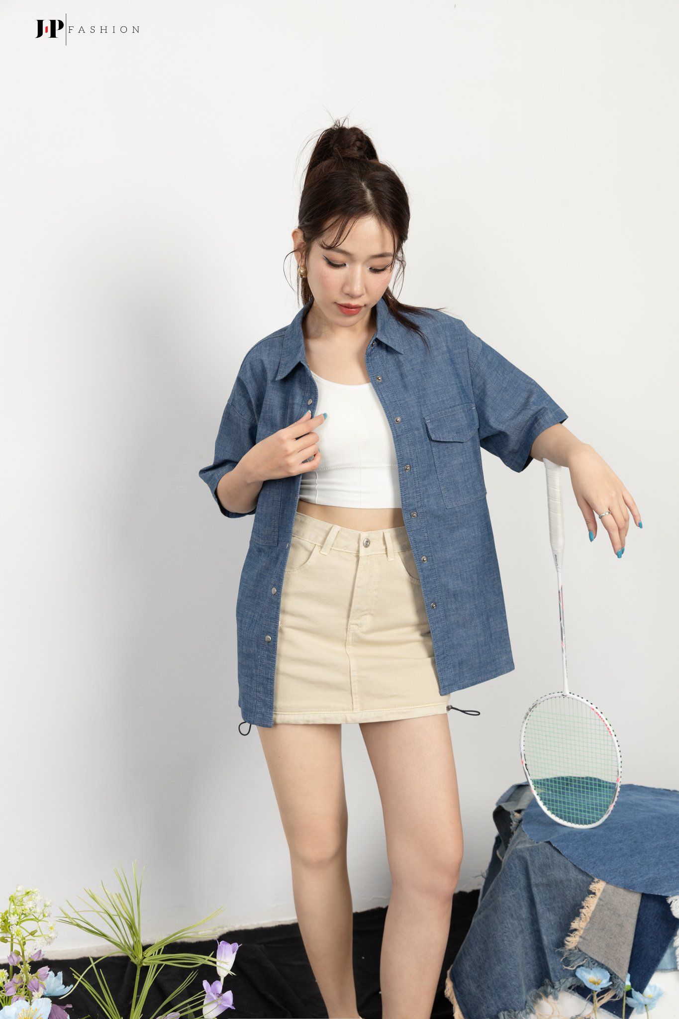 Áo Sơ Mi Jean Form Rộng 10609651