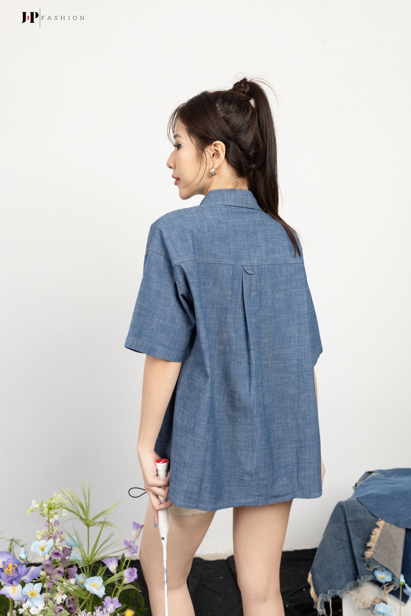 Áo Sơ Mi Jean Form Rộng 10609651
