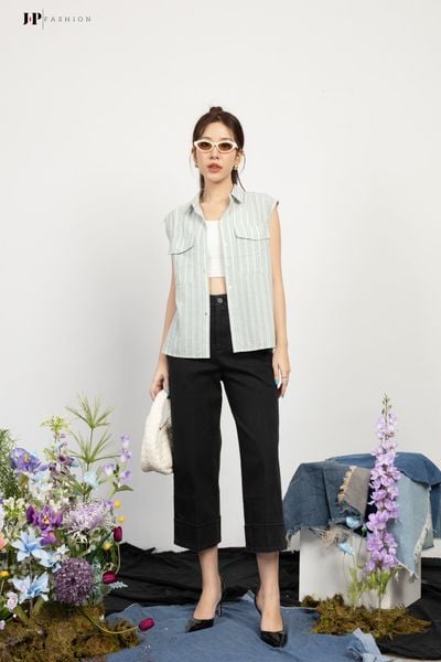 color_Sọc xanh mint