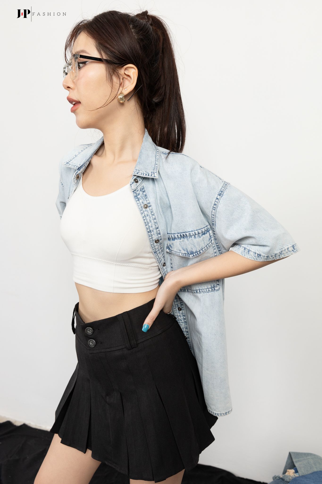Áo Sơ Mi Jean Form Rộng 10609651