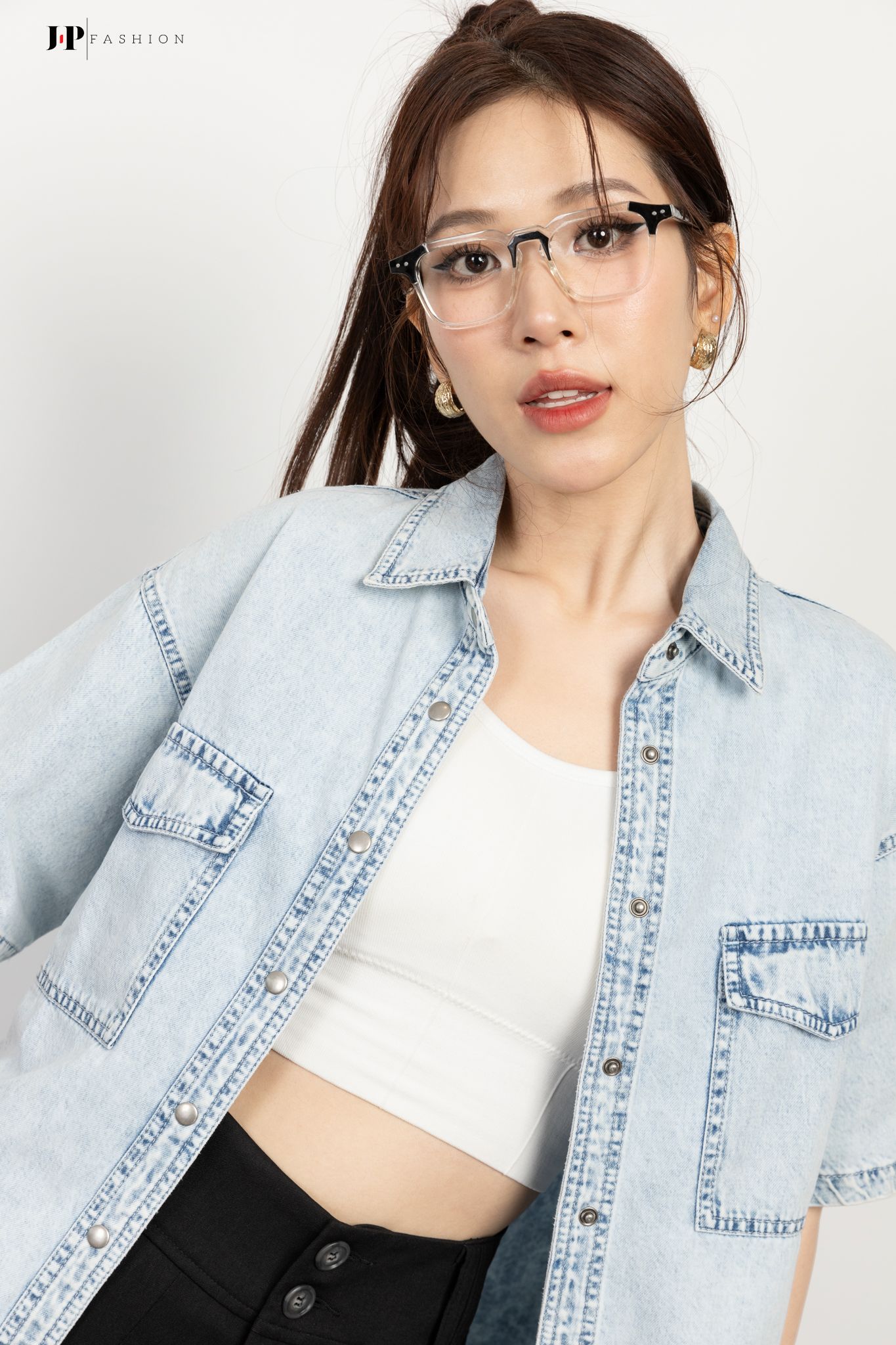 Áo Sơ Mi Jean Form Rộng 10609651