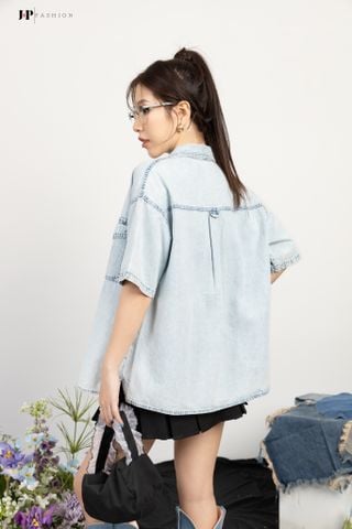 Áo Sơ Mi Jean Form Rộng 10609651