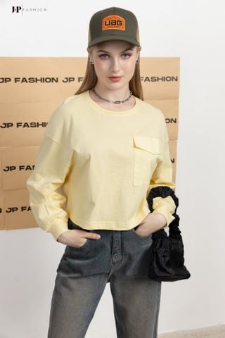 Thun croptop dài tay