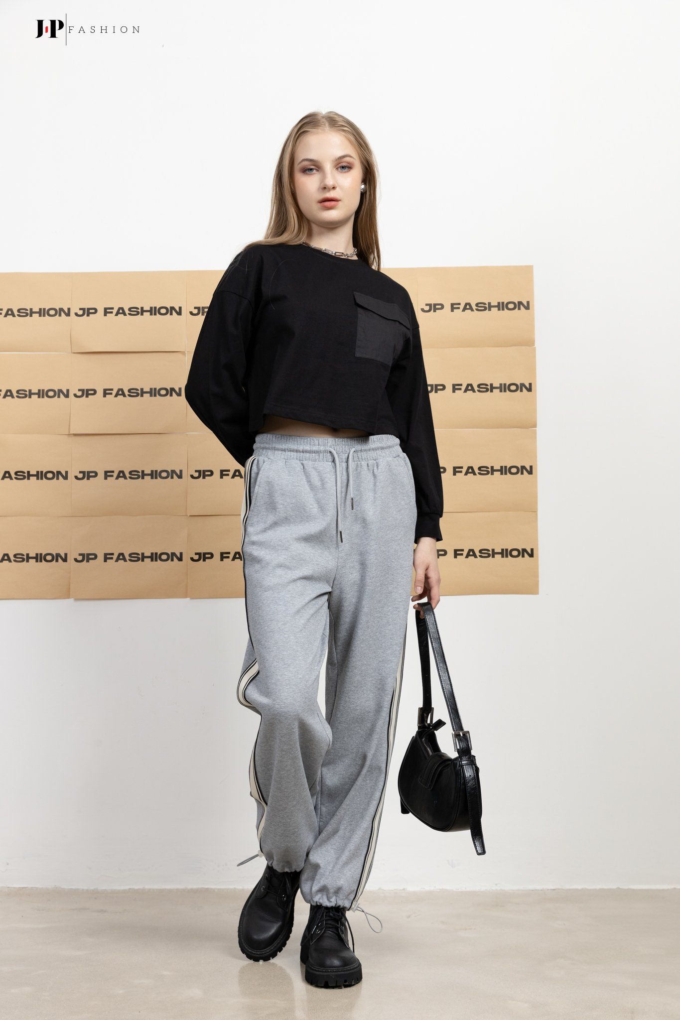 Thun croptop dài tay