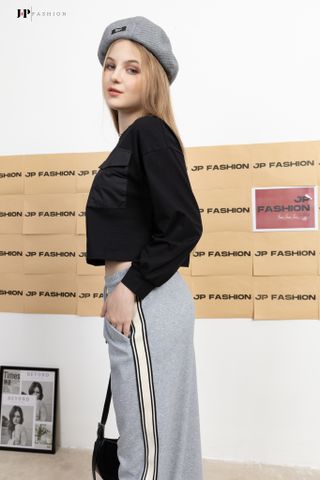 Thun croptop dài tay