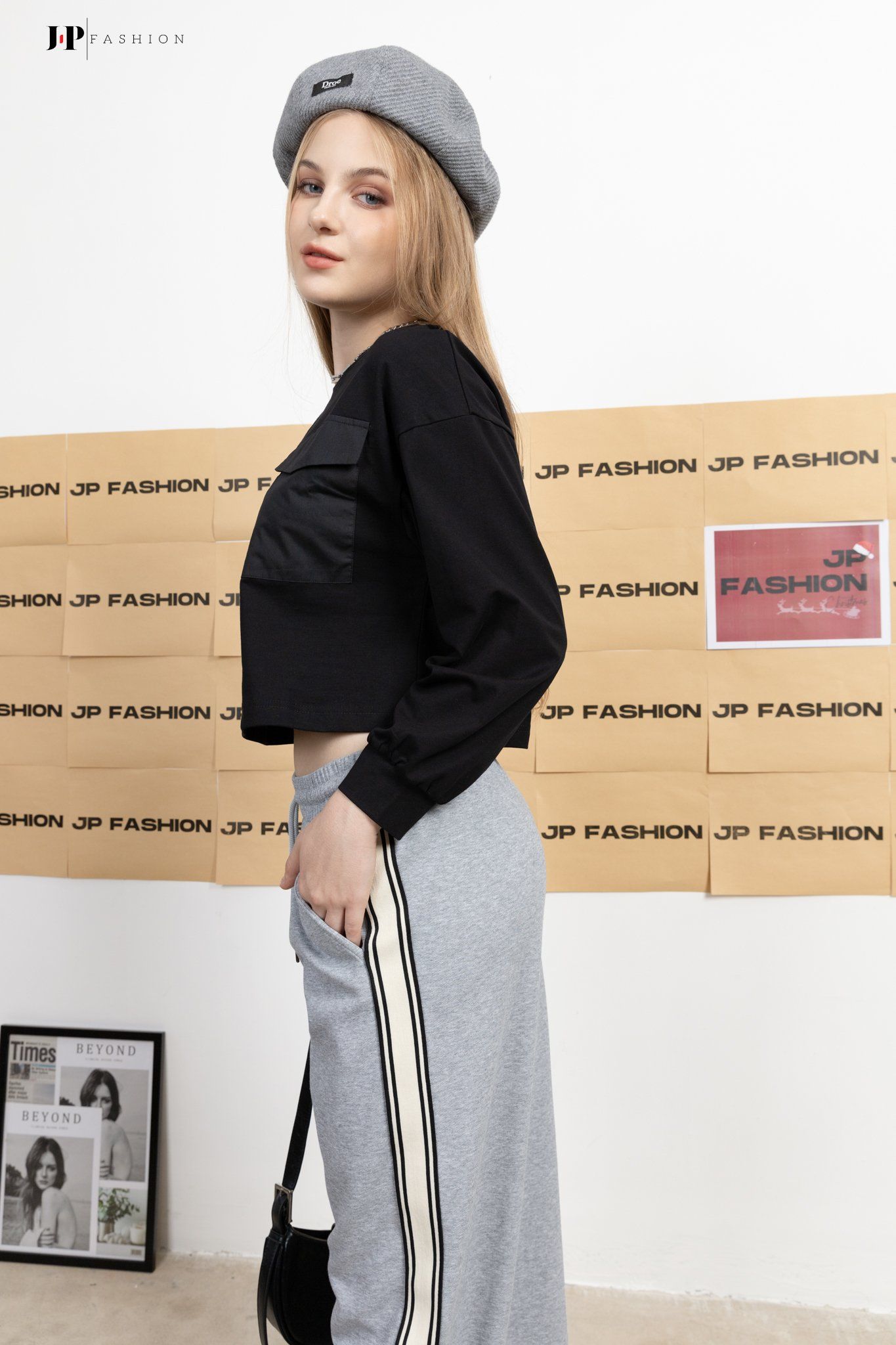 Thun croptop dài tay