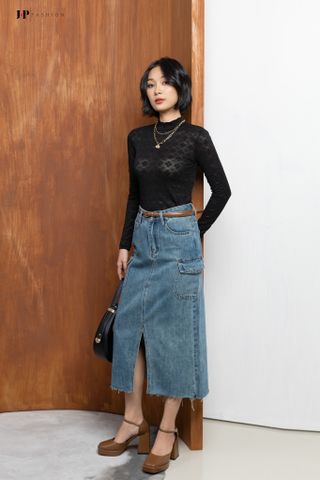 Áo thun cổ lọ