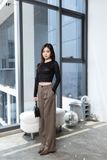 Thun croptop tay dài