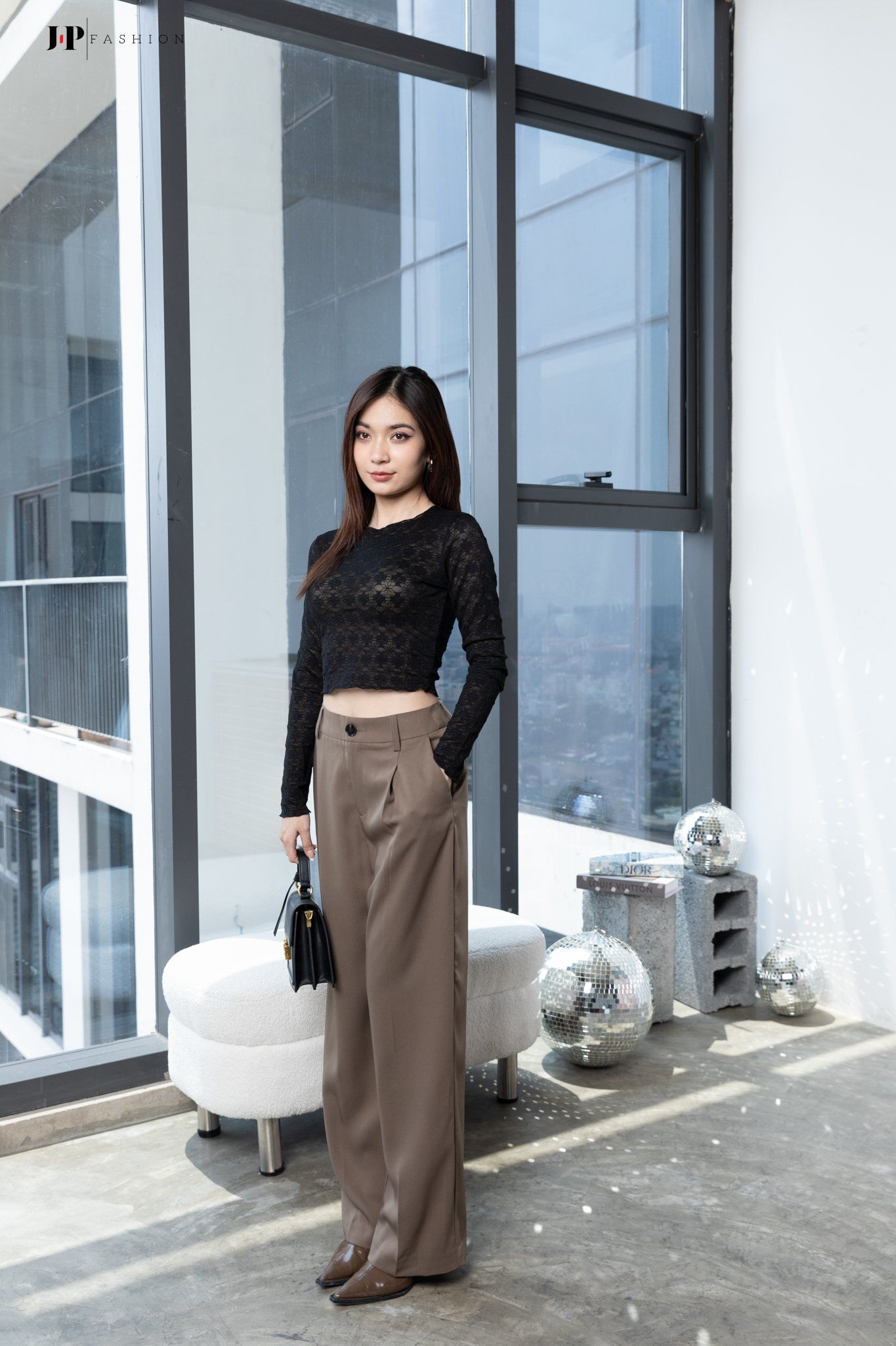  Thun croptop tay dài 