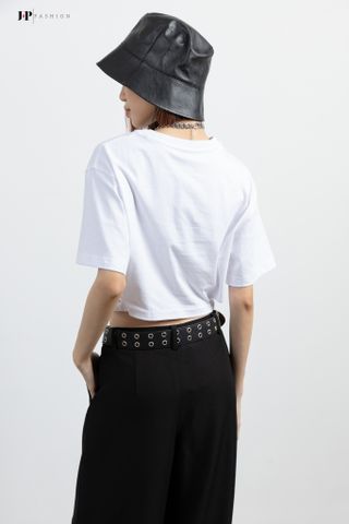 Thun croptop ngắn tay