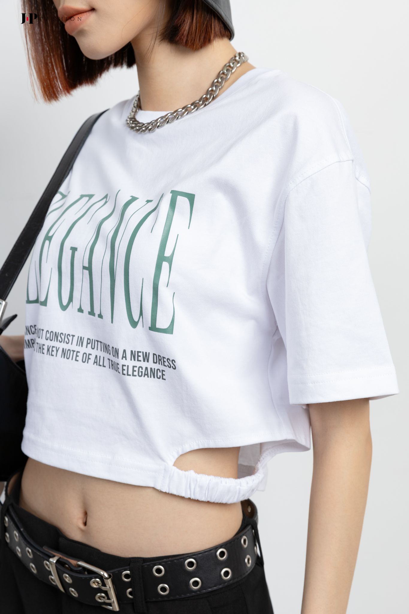  Thun croptop ngắn tay 