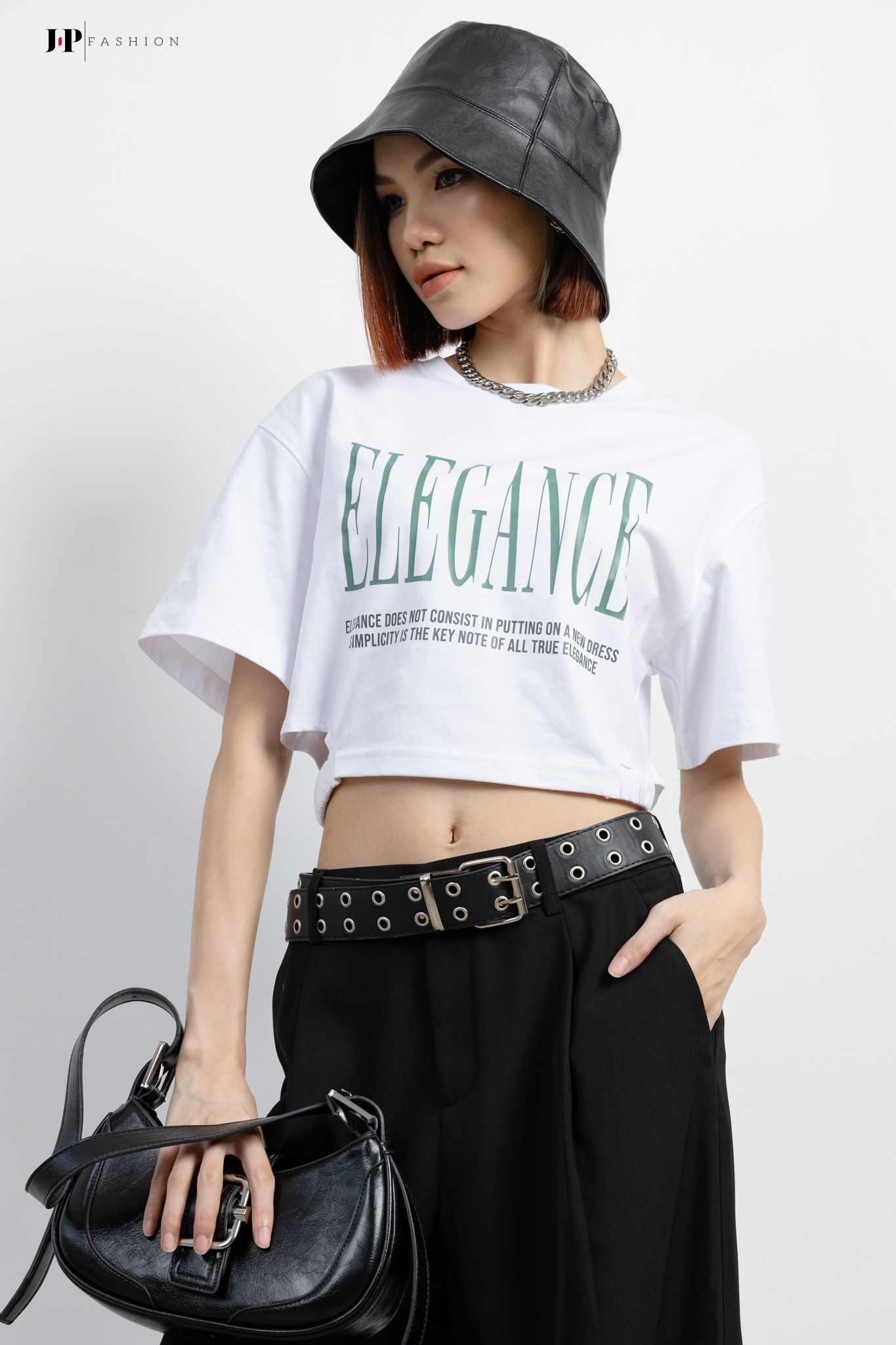  Thun croptop ngắn tay 