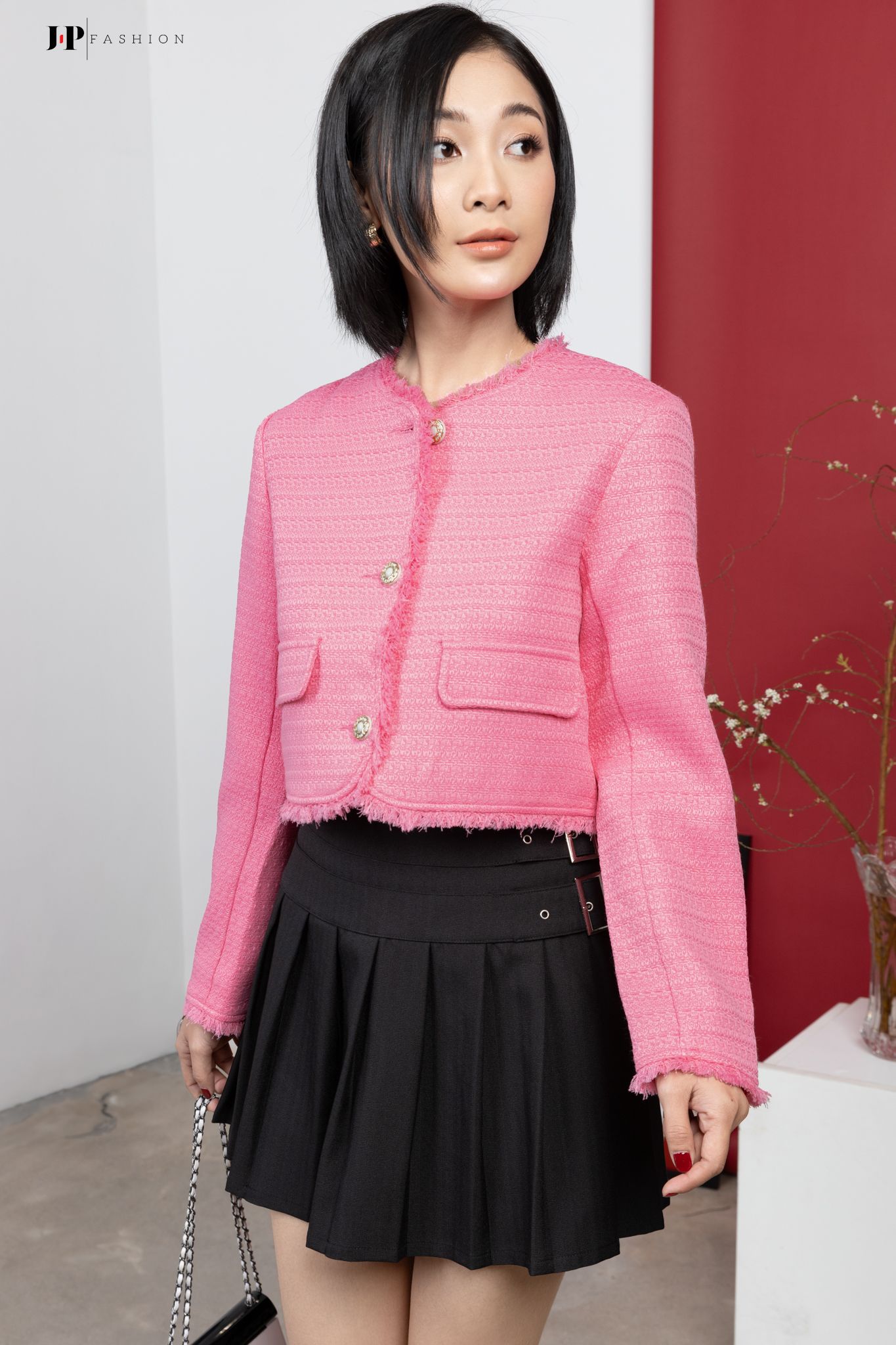 Khoác croptop dài tay