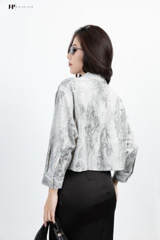 Sơ mi croptop dài tay