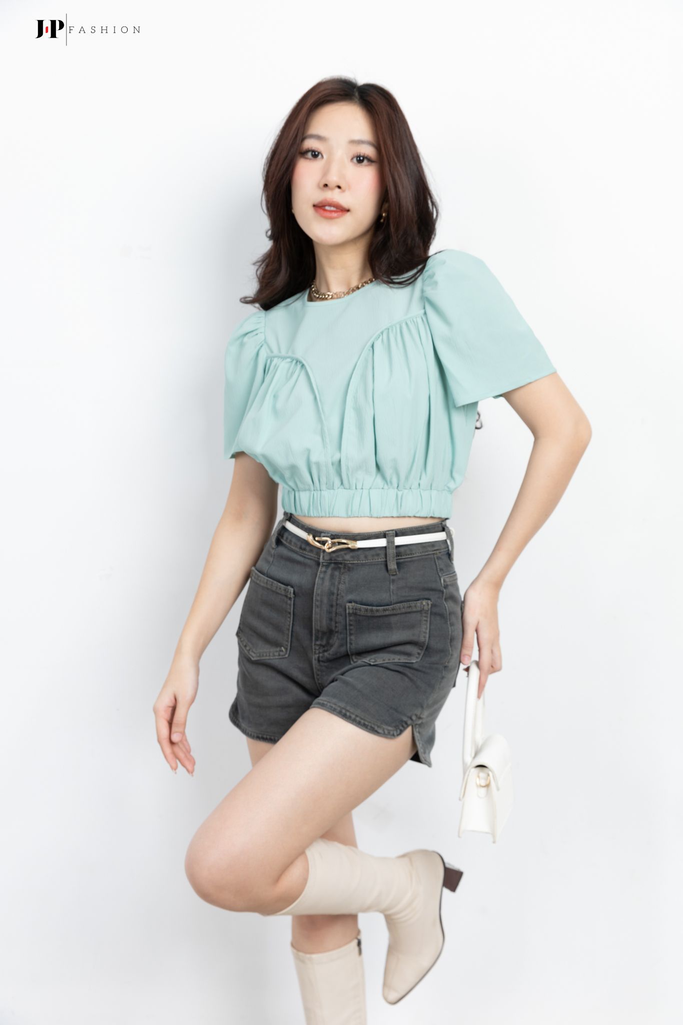 Áo sơ mi croptop 10608996