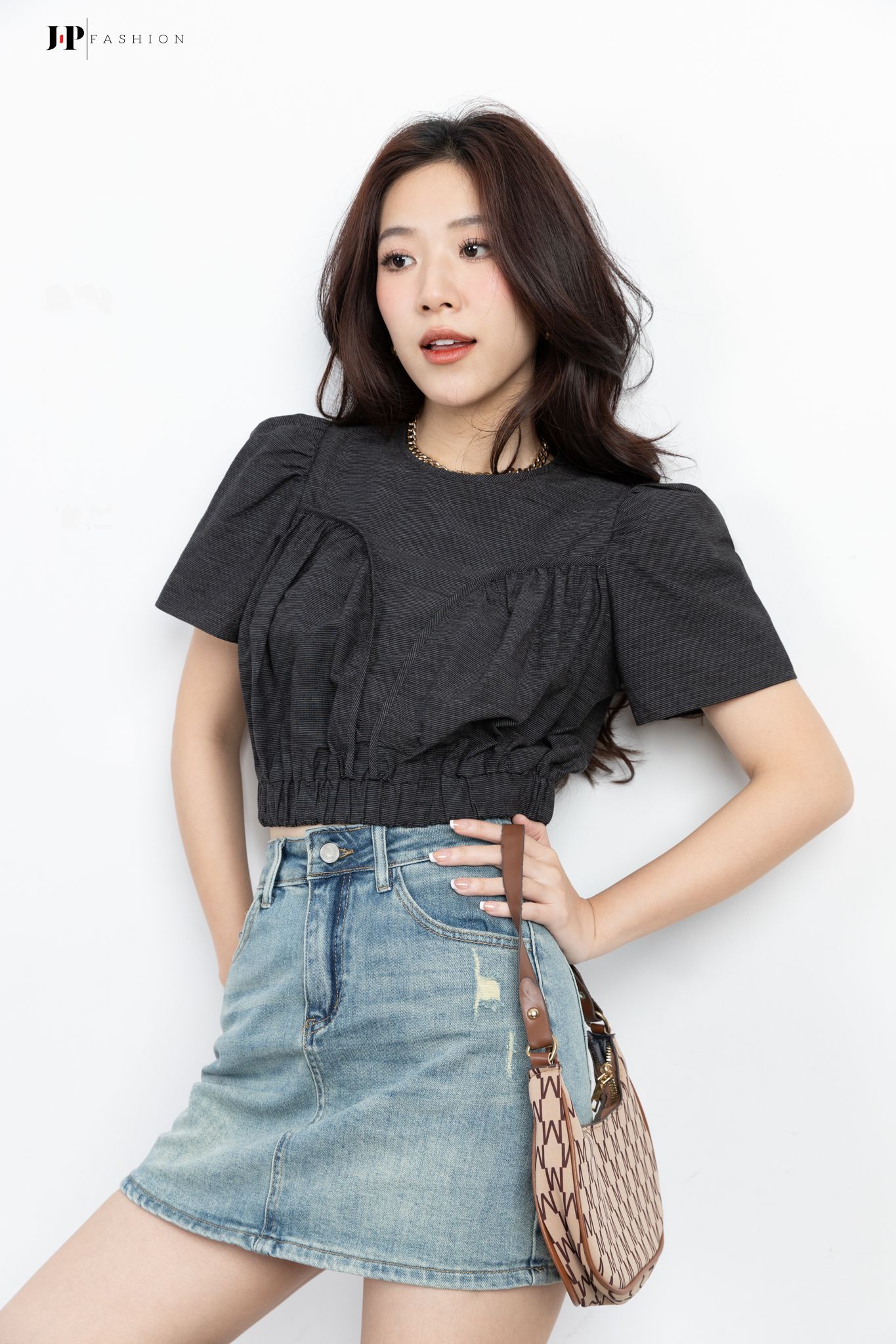 Áo sơ mi croptop 10608996