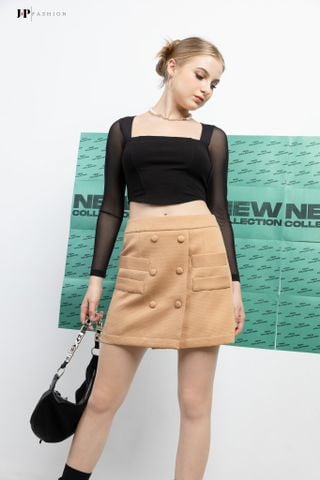 Váy Kaki Xốp Ngắn 17009465